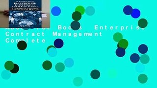 About For Books  Enterprise Contract Management Complete