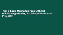 Full E-book  Manhattan Prep GRE Set of 8 Strategy Guides, 4th Edition (Manhattan Prep GRE