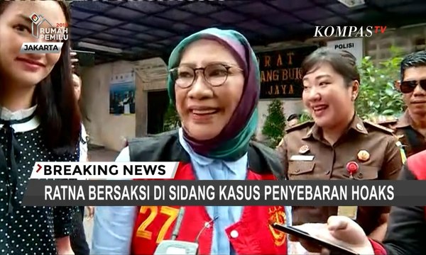 Ratna Sarumpaet Jalani Sidang Pemeriksaan sebagai Terdakwa Kasus Berita Hoaks