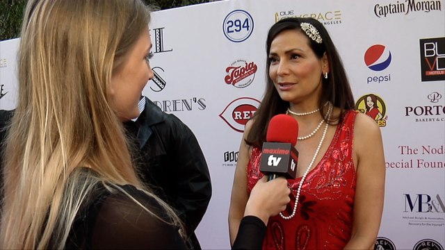 Constance Marie Interview Yasiel Puig's 3rd Annual Celebrity Poker Tournament Red Carpet