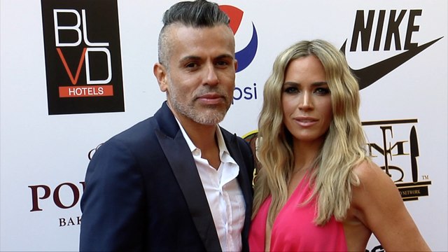 Eddie Arroyave and Teddi Mellencamp Yasiel Puig's 3rd Annual Celebrity Poker Tournament Red Carpet