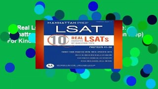 10 Real Lsats Grouped by Question Type: Manhattan LSAT Practice Book (Manhattan Prep)  For Kindle