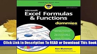 Excel Formulas & Functions for Dummies  For Kindle