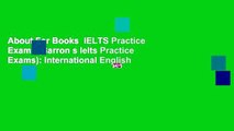 About For Books  IELTS Practice Exams (Barron s Ielts Practice Exams): International English