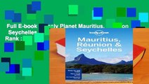 Full E-book  Lonely Planet Mauritius, Reunion   Seychelles (Travel Guide)  Best Sellers Rank : #2