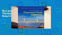 Best product  Fundamentals of Thermal-Fluid Sciences - Robert H. Turner