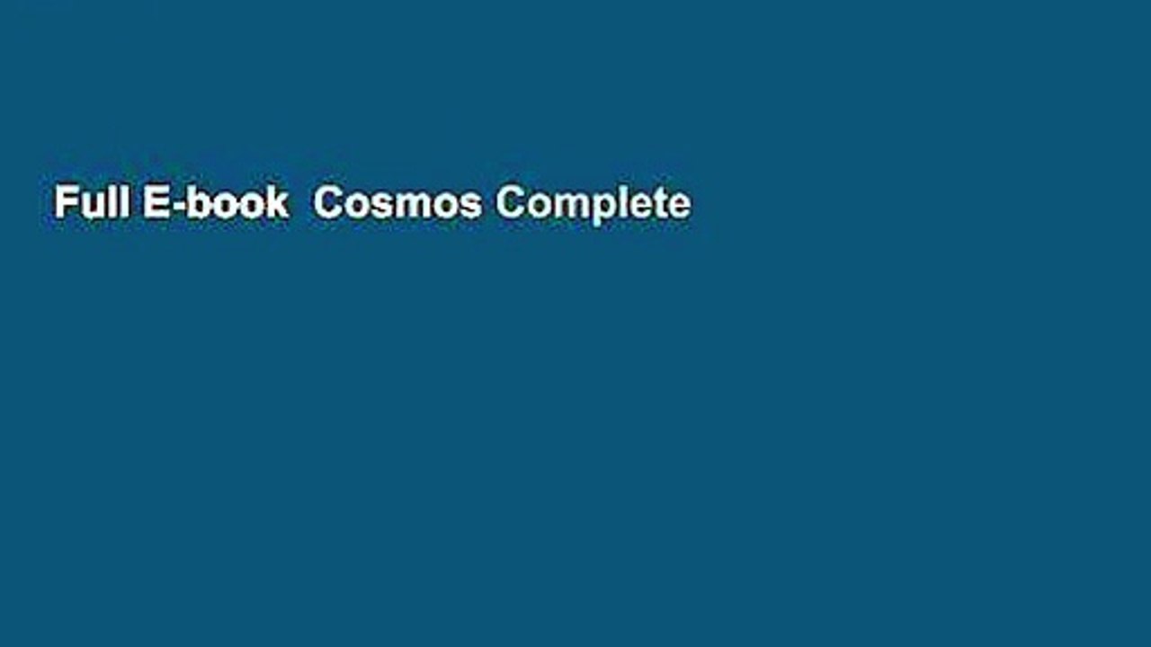 Full E-book  Cosmos Complete