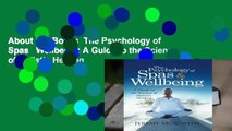 About For Books  The Psychology of Spas   Wellbeing: A Guide to the Science of Holistic Healing