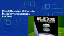 [Read] Research Methods for the Behavioral Sciences  For Trial