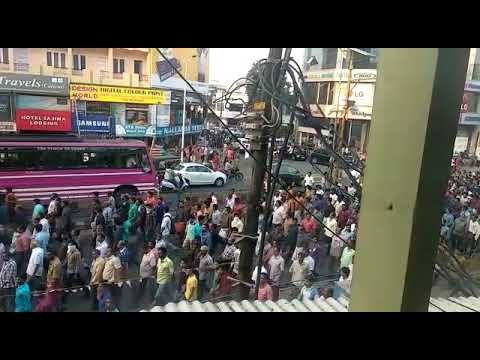 BJP March Turns Violent; Reporter TV's Office Pelted With Stones | Deepika News
