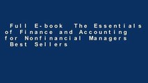 Full E-book  The Essentials of Finance and Accounting for Nonfinancial Managers  Best Sellers