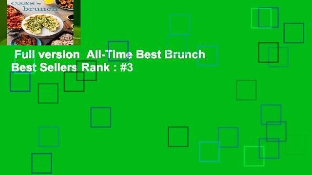 Full version All-Time Best Brunch Best Sellers Rank : #3