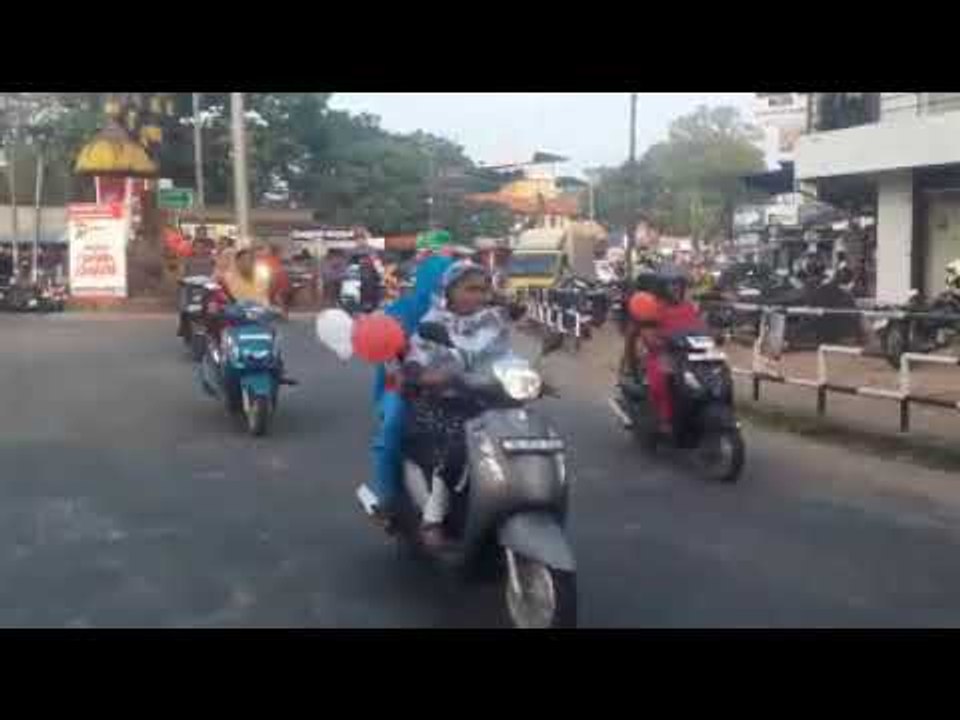Two Wheeler Rally Led by Adv U Prathibha Held in Support of Women's Wall | Deepika News