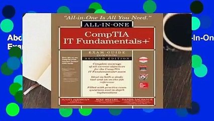 About For Books  Comptia It Fundamentals+ All-In-One Exam Guide, Second Edition (Exam Fc0-U61)