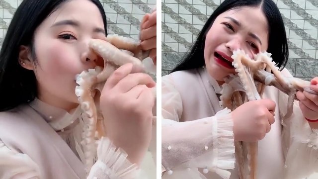 Une femme se fait attaquer par un poulpe qu'elle voulait manger