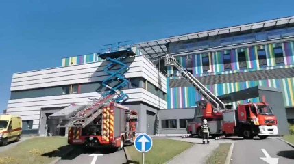 Début d'incendie à l'hôpital Notre Dame de Grâce de Gosselies