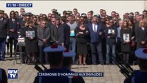 Emmanuel Macron salue les familles des militaires tués