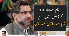 Error in work is not corruption: Shahid Khaqan Abbasi