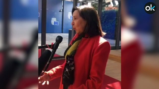 Declaraciones de Margarita Robles a su llegada a Bruselas