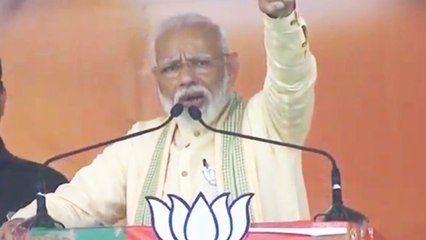 Download Video: PM Narendra Modi gets emotional during his speech in Bihar's Buxar | Oneindia News