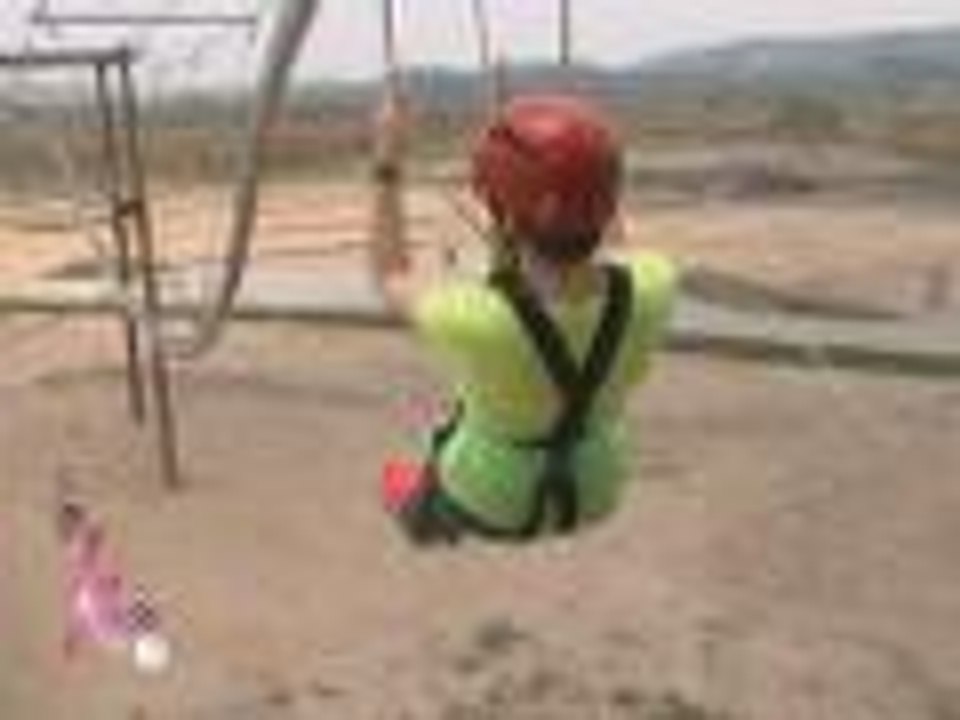 Kris rides the first ever roller coaster zipline in Asia