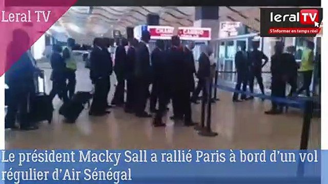 VIDEO - Le président Macky Sall a rallié Paris à bord d’un vol régulier d’Air Sénégal