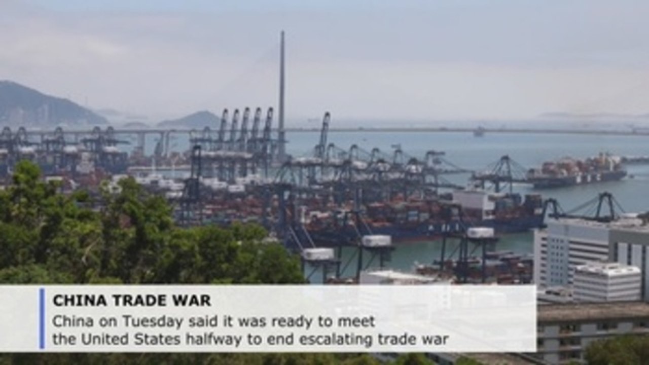 China says ready to meet US halfway to end escalating trade war