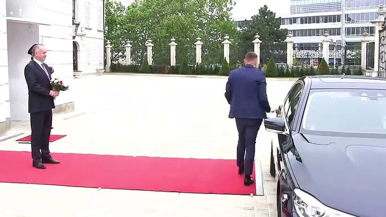 Andrej Kiska prijal nastupujúcu prezidentku Zuzanu Čaputovú