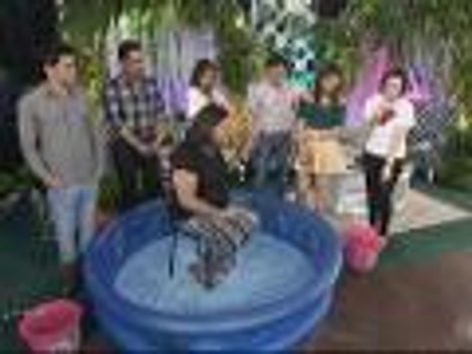 Darla Sauler accepts the ice bucket challenge of Kris Aquino