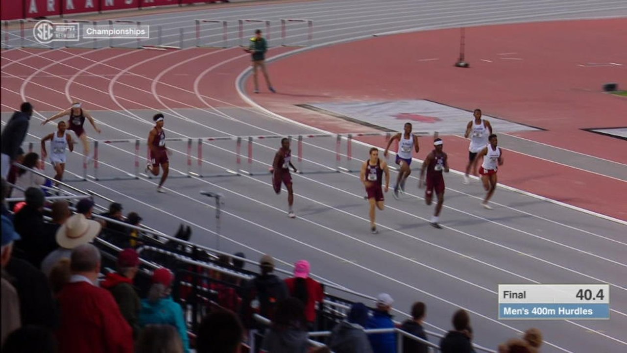 Sprinter dives over finish line