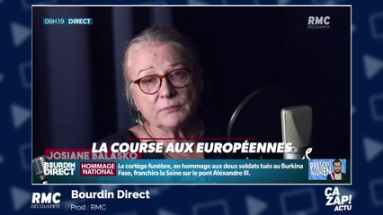 Josiane Balasko s'engage contre "l'Europe de l'argent" aux élections européennes