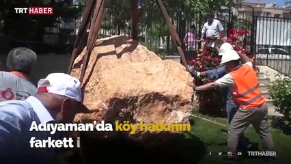 10 tonluk kayadan Roma dönemine ait "veda sahnesi" çıktı