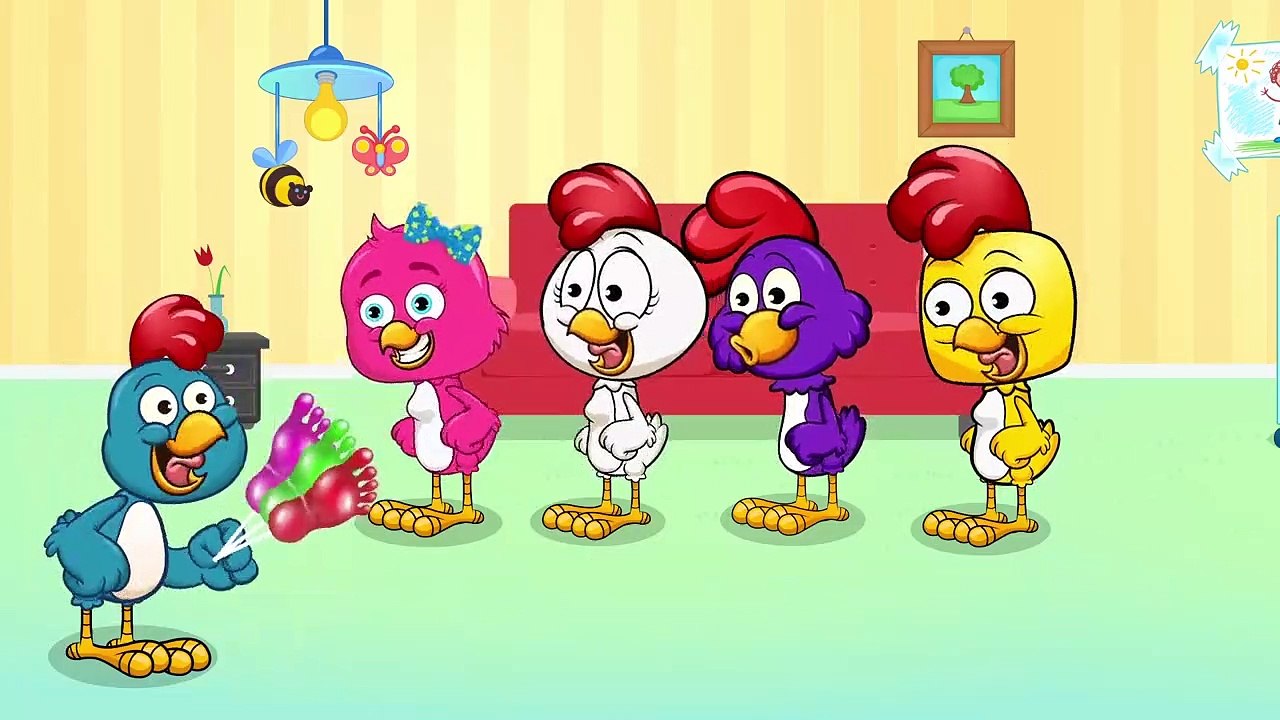 Gallina Pintadita aprender magia pie colores de paleta