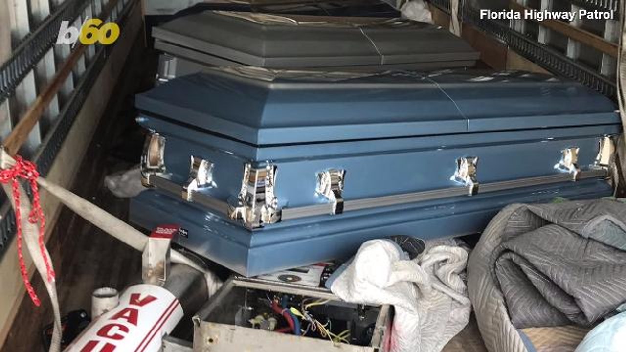Florida Police Chase Down Man Who Stole Truck Filled With Caskets