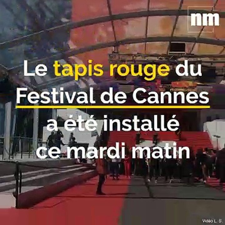 Ça y est: le tapis rouge est prêt pour accueillir les stars du Festival de Cannes
