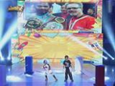 Mini Me nina Manny Pacquaio at Freddie Roach nagsampleng sparring