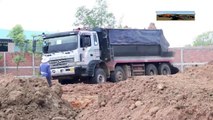 Dump Truck 24 ton Stuck Recovery By Bulldozer(1)