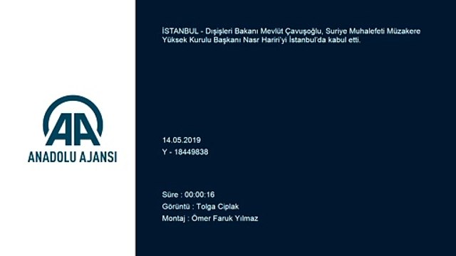 Çavuşoğlu, Suriye Müzakere Yüksek Kurulu Başkanı Hariri ile görüştü - İSTANBUL