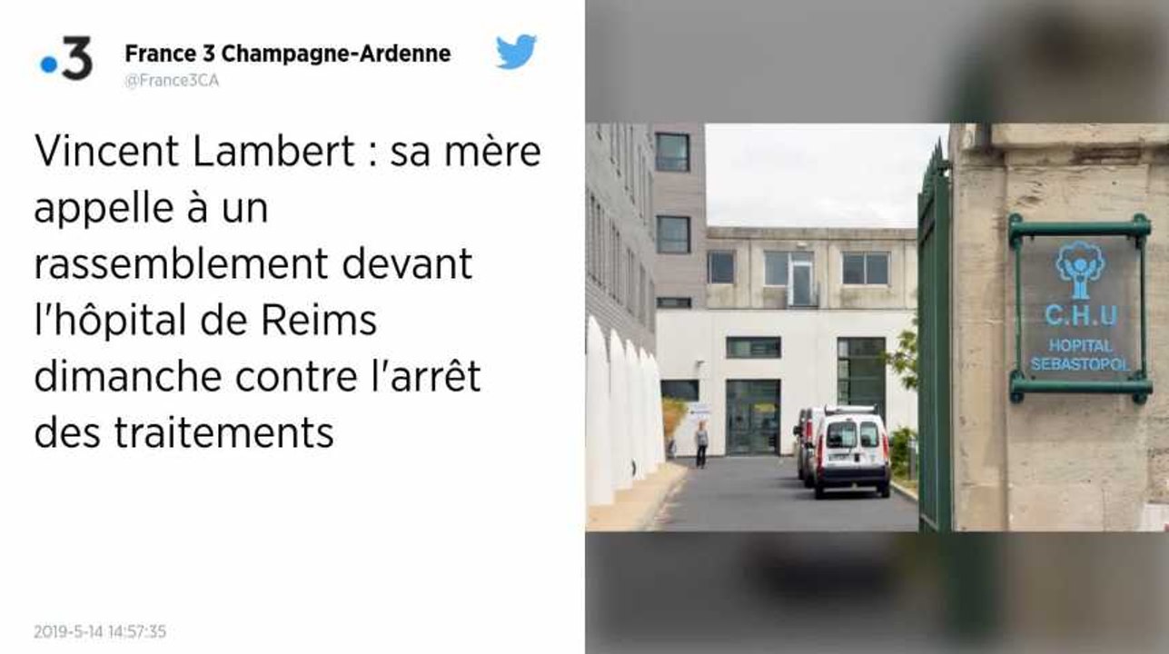 La mère de Vincent Lambert organise un rassemblement devant l’hôpital de Reims dimanche