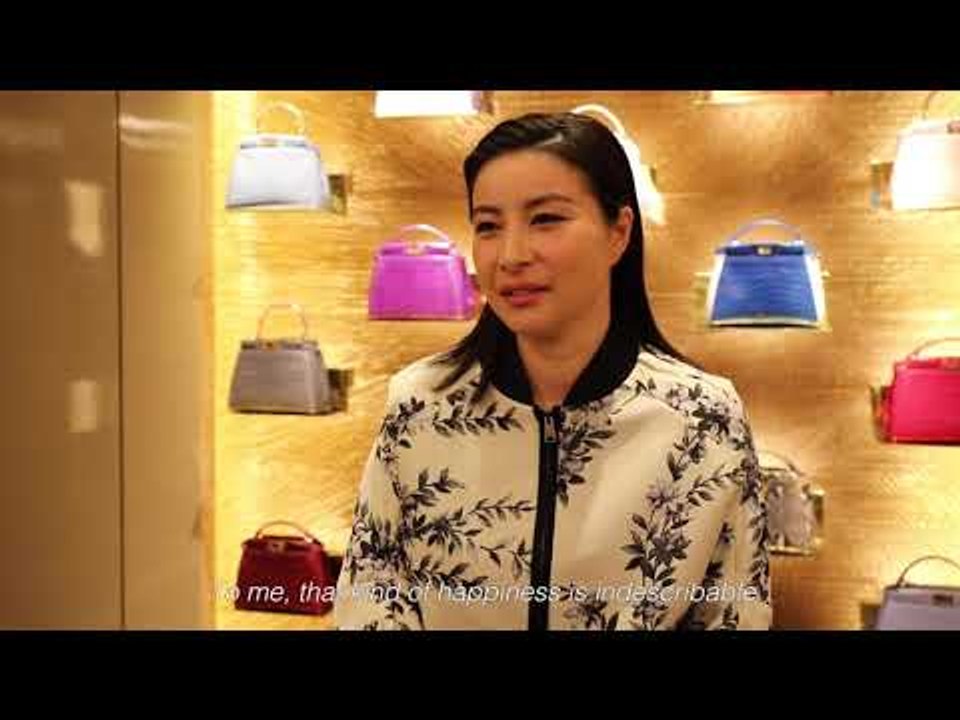 Guo Jingjing designs a Fendi bag for charity