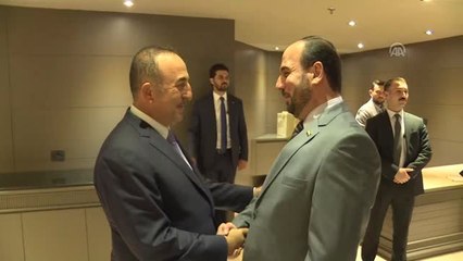 Çavuşoğlu, Suriye Müzakere Yüksek Kurulu Başkanı Hariri ile Görüştü