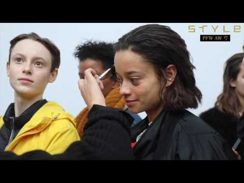 Behind the scenes at Moncler AW17 at Paris Fashion Week