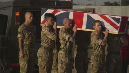Video: Body of British soldier killed in Malawi flown home