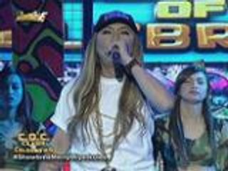 Iyah may military style sa pagbeat box sa  It's Showtime Clash Of Celebrities