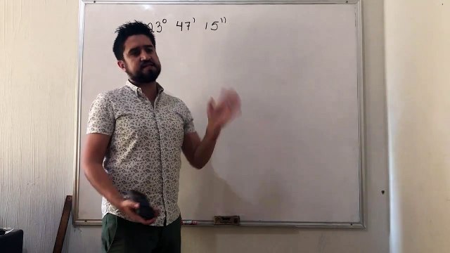 Conversiones a grados decimales Ejemplo 1