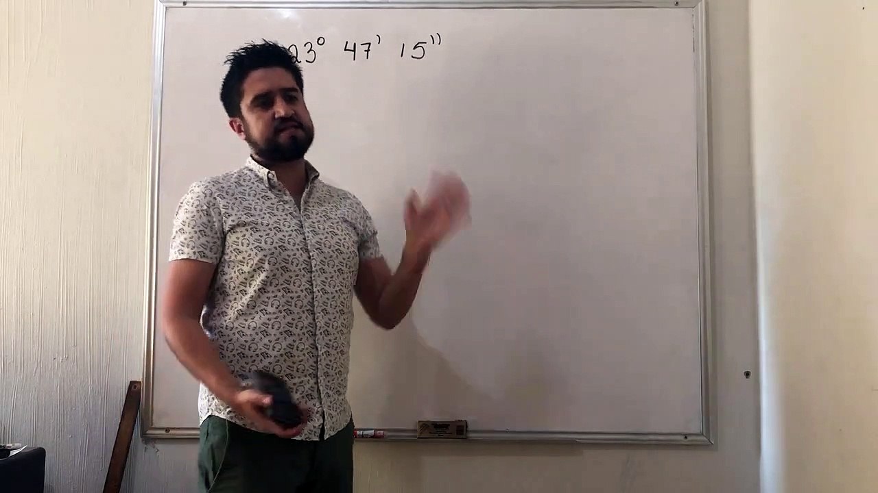 Conversiones a grados decimales Ejemplo 1