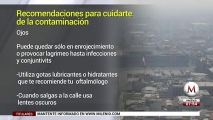 Recomendaciones para cuidarte de la contaminacion