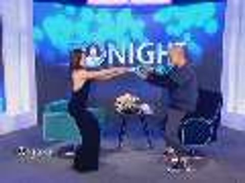 Maja Salvador teaches Boy Abunda how to 'Twerk It Like Miley'