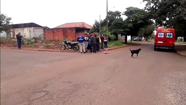 Motociclista fica ferido em batida no Bairro Cascavel Velho