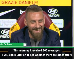 Departing De Rossi unsure where his future lies